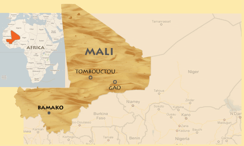Mali on the map